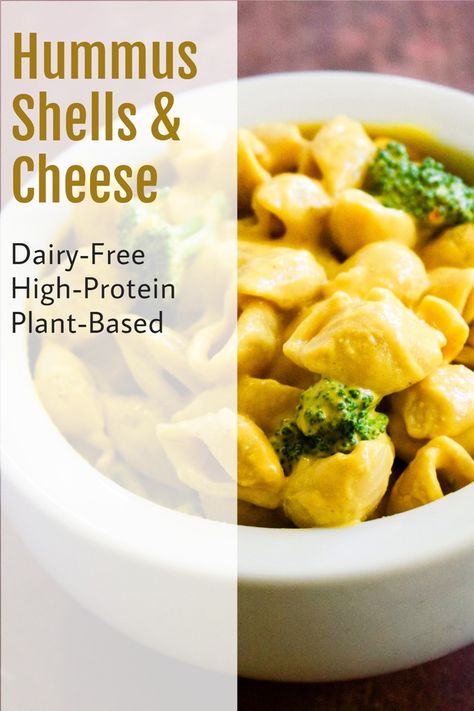 Protein Mac And Cheese, Dairy Free Mac And Cheese, High Protein Pasta, Protein Pasta, Mac Cheese Recipes, Vegan Cauliflower, Vegan Hummus, Small Pasta, Dessert Toppings