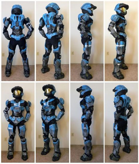 Halo Reach: Kat. I still can't get over how epic and legit this cosplay is, can you make me one???? Halo Cosplay Diy, Halo Outfit, Halo Reach Armor, Halo Costume, Halo Cosplay, Armadura Cosplay, Armor Cosplay, Halo Spartan, Foam Armor