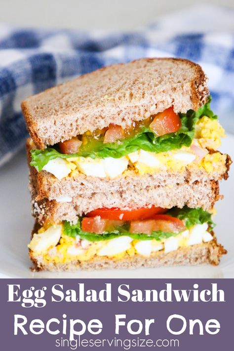 Egg Sandwich Lunch, Unique Egg Salad Recipe, Hard Boiled Egg Salad, Simple Egg Salad Recipe, Protein Packed Lunch, Boiled Egg Sandwich, Classic Egg Salad Sandwich, Egg Salad Recipe Easy, Boiled Egg Salad