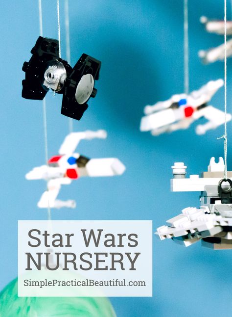 Take a journey through the stars and into a nursery that's out of this galaxy! Explore how we created a DIY Star Wars nursery with a Star Wars Lego mobile and Wampa rug. A must-see for all Star Wars and DIY enthusiasts! Wampa Rug, Star Wars Baby Nursery, Star Wars Themed Nursery, Star Wars Bedroom, Star Wars Nursery, Girl Nursery Pink, Star Wars Lego, Baby Mobil