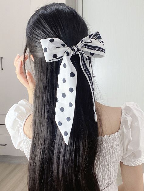 Meesho Finds, Black Hair Band, Diy Belt For Dresses, Polka Dot Style, Ulzzang Hair, Korean Hair Color, Long Hair Ponytail, Manga Hair, Summer Haircuts