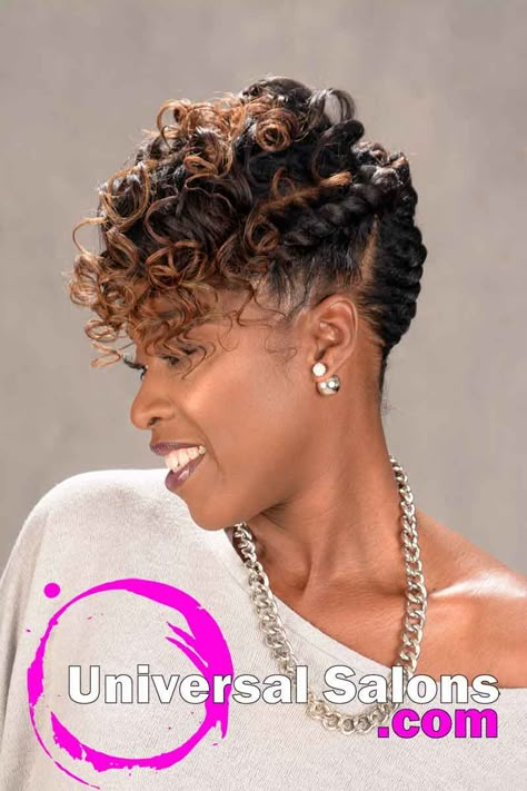 Hairstyle With Braids, Black Women Updo Hairstyles, Curly Updos, Braids And Twists, Natural Hairstyles For Black Women, Really Curly Hair, Natural Braided Hairstyles, Black Hair Updo Hairstyles, Natural Hairstyle