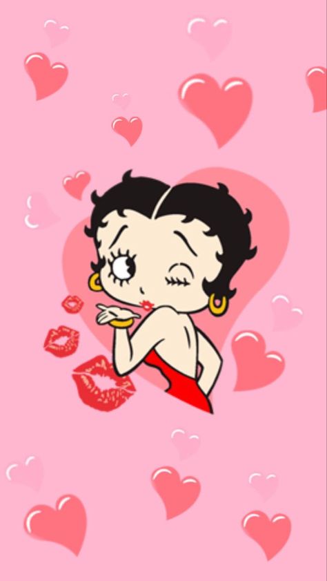 Wallpaper Backgrounds Cute, Betty Boop Posters, Betty Boop Pink, Iphone Wallpaper Cute, Backgrounds Cute, Betty Boop Art, Hello Kitty Iphone Wallpaper, Wallpaper Cute, Cute Wallpaper Backgrounds