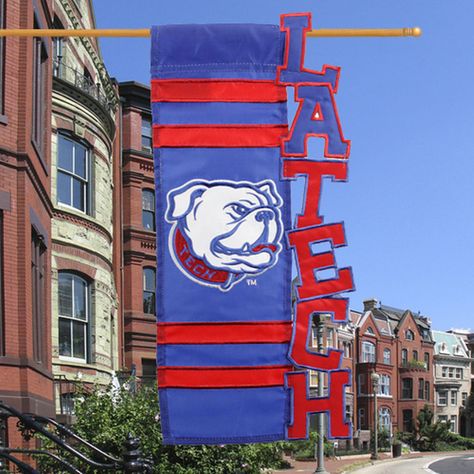 La Tech Bulldogs, Louisiana Tech University, Tech Shoes, University Merchandise, Louisiana Tech, College Team, House Flag, House Flags, Louisiana