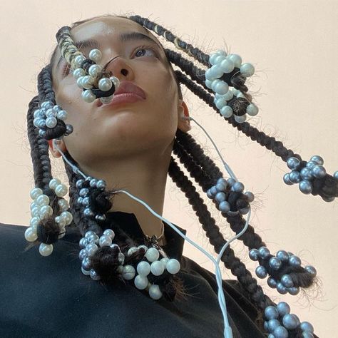 Braids And Beads, Editorial Hair, Pelo Afro, 사진 촬영 포즈, Girls Braids, Hair Reference, Black Hairstyles, Mode Inspo, Hair Art