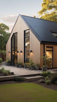 Scandinavian Home Exterior, Nordic Style Interior, Nordic Style Interior Design, Scandinavian Exterior, Scandinavian Modern House, Scandinavian House, Modern Wooden House, Design Backyard, Nordic House