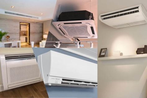 5 Types of Mini Split Indoor Units (How to Choose) Split Ac Unit, Standing Split, Mini Split Ac, Ductless Mini Split, Split Ac, Split System, Window Air Conditioner, Window Unit, Asian Design