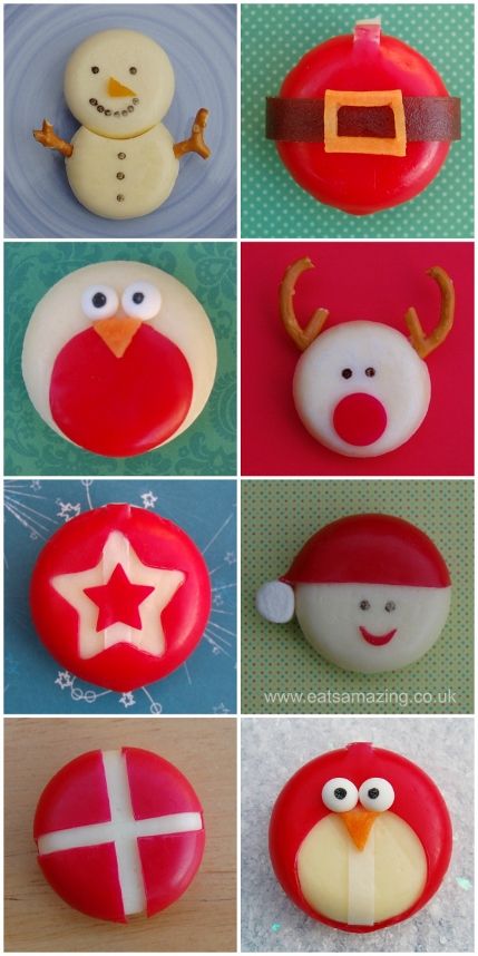 Fun and easy healthy Christmas food ideas - 8 festive Babybel cheese ideas for the kids from Eats Amazing UK Healthy Christmas Food, Fun Christmas Food, Cheese Ideas, Christmas Food Ideas, Babybel Cheese, Healthy Christmas Recipes, Food Christmas, Cheese Food, Healthy Christmas