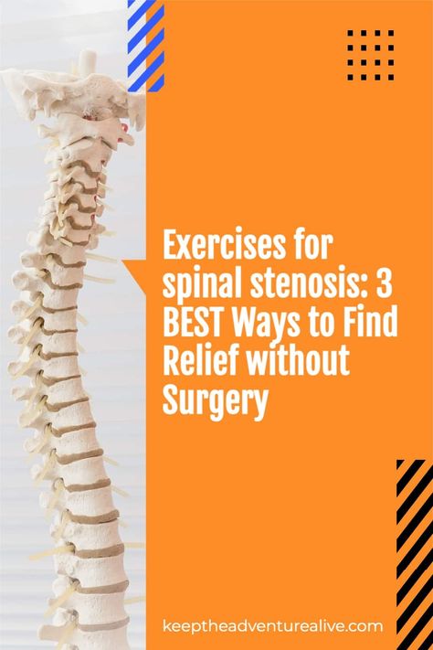 Spinal stenosis can make daily activities difficult due to pain, weakness, and/or stiffness. As it turns out, exercises for spinal stenosis are most effective Stenosis Exercises, Lumbar Lordosis, Back Pain Remedies, Muscle Imbalance, Back Pain Exercises, Hip Pain, Nerve Pain, Physical Therapist, Back Pain Relief