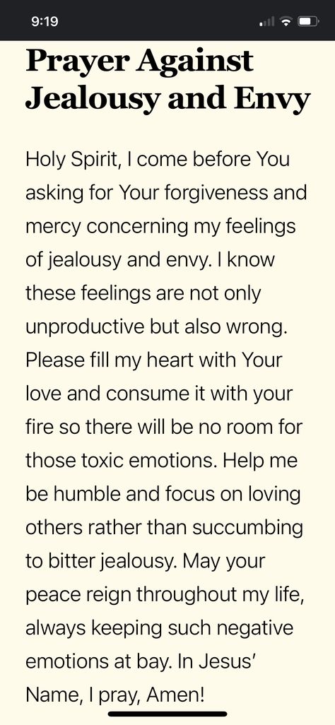 Prayer To Get Over Someone, Prayers For Jealousy, Prayer For Jealousy And Envy, Prayer For Insecurity, Prayer For Crush, Better Mentality, Pray Everyday, Manifestation Prayer, Overcoming Jealousy