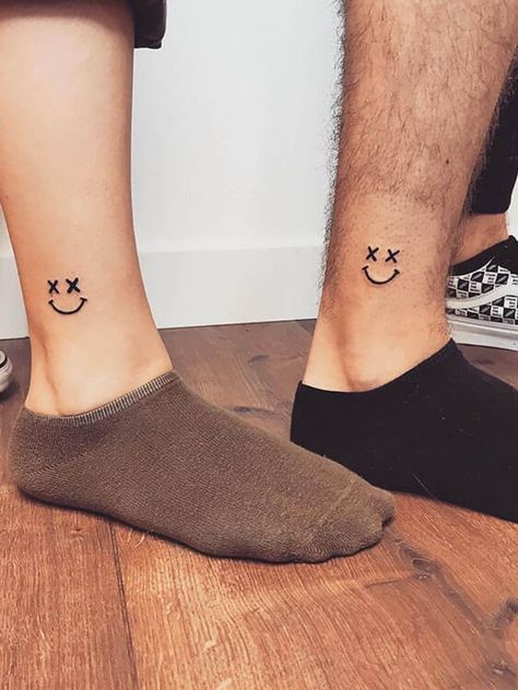 Tattoo Ideas For Brothers, Matching Brother Tattoos, Sibling Tattoo Ideas, Wolf Face Tattoo, Bro Tattoos, Matching Tattoos For Siblings, Smiley Face Tattoo, 20 Tattoo, Animal Tattoos For Men