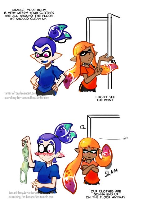 Smash Bros Funny, Splatoon Squid, Splatoon Memes, Nintendo Splatoon, Splatoon 2 Art, Splatoon Comics, Comic Manga, Bad Jokes, Know Your Meme