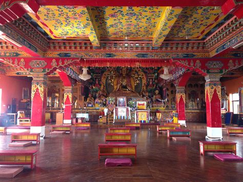 Gompa in Kopan Monastery Kathmandu Kopan Monastery, Ceiling Art, Forbidden City, Tibetan Buddhism, Tibetan Buddhist, Buddhist Art, Sacred Art, Beautiful Scenery, Best Memories