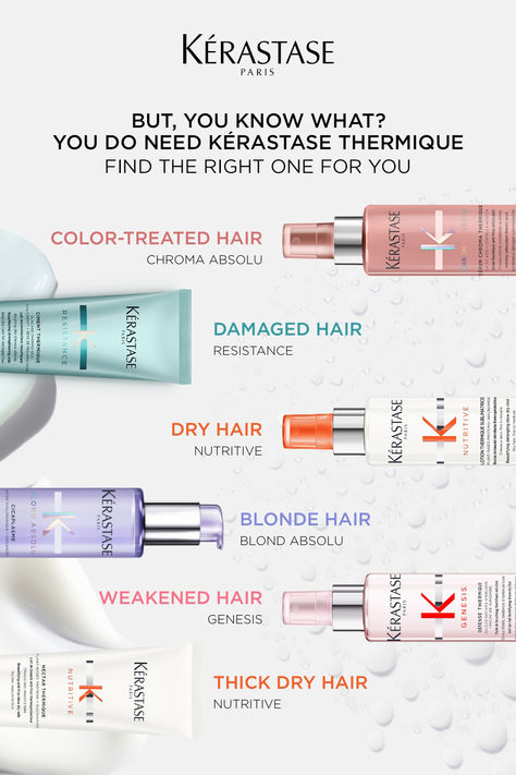 But, you know what? You do need Kérastase Thermique. Find the right one for you. Best Drugstore Products, Frizzy Hair Tips, Hair Blond, Hair Concerns, Healthy Hair Tips, Japanese Hairstyle, Frizzy Hair, Curly Hair Tips, Washing Hair