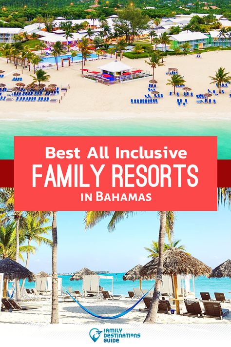 Family trip to the Bahamas? We’re FamilyDestinationsGuide, and we’re here to help: discover the best all-inclusive family resorts in the Bahamas - so you get lifelong family memories! #bahamas #bahamasvacation Best All Inclusive Resorts For Families Caribbean, All Inclusive Bahamas Resorts, Bahamas All Inclusive Resorts, Family All Inclusive Resorts, Bahamas Family Vacation, Bahamas Trip, Resorts For Kids, Kid Friendly Resorts, Bahamas Resorts