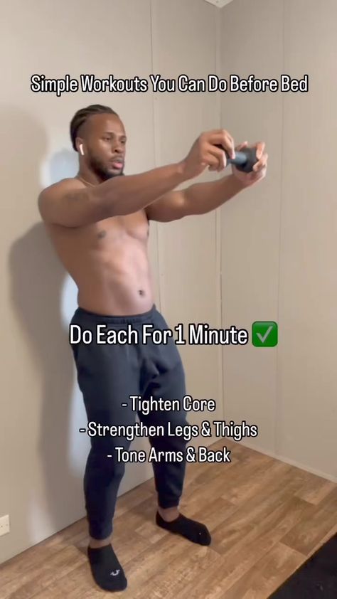 Brandon Palmer | Simple workouts you can do before bed to help you reach your goals easily. You don’t have to do all these crazy workouts to reach your… | Instagram Brandon Palmer Workouts, Brandon Palmer, Simple Workouts, Strengthen Core, Home Exercise Routines, Toned Arms, Reach Your Goals, Workout Routines, Dumbbell Workout