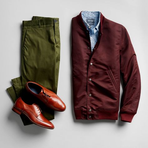 The Guide to Men's Clothing Color Combinations | Stitch Fix Men Mens Green Pants Outfit, Green Pants Outfit Men, Outfits Color Combos, Preaching Outfits, Stitch Fix Men, Dad Outfits, Green Pants Men, Work Closet, Green Pants Outfit