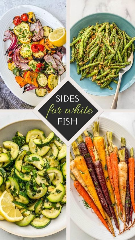 Here's what to serve with any type of white fish for dinner! We've got 30 great side dishes for white fish that are as easy to make as the fish itself. Sauteed Fish Recipes, White Fish Recipes Healthy, Great Sides, Great Side Dishes, Sauteed Fish, Fish For Dinner, Healthy Dinner Sides, Side Dishes For Fish, Easy Mediterranean Recipes