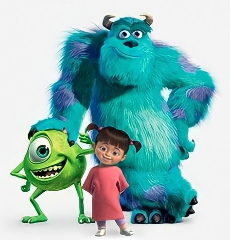 Buu Monster Inc, Pixar Animated Movies, Sully And Boo, Monsters Inc Characters, Sully Monsters Inc, Monsters Inc Boo, Mike And Sully, Monster Inc Birthday, Disney Cuties