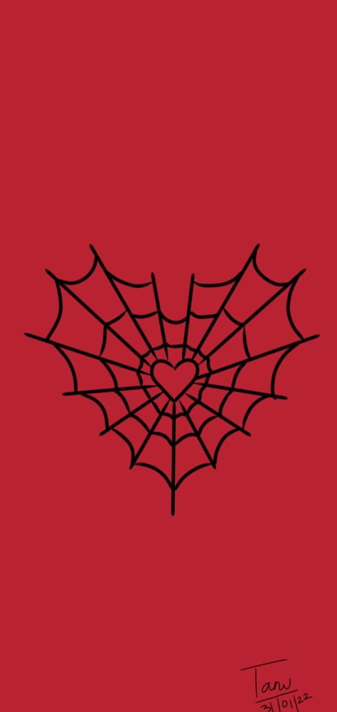 Harts Wallpers, Spider Man Wallpaper Ios 16, Black Spiderman Drawing, Spider Man Heart Drawing, Spider Man Y2k Wallpaper, Spider Man Web Wallpaper, Spiderman Y2k Wallpaper, Spiderman Wallpaper Heart, Spider Man Highlight Cover