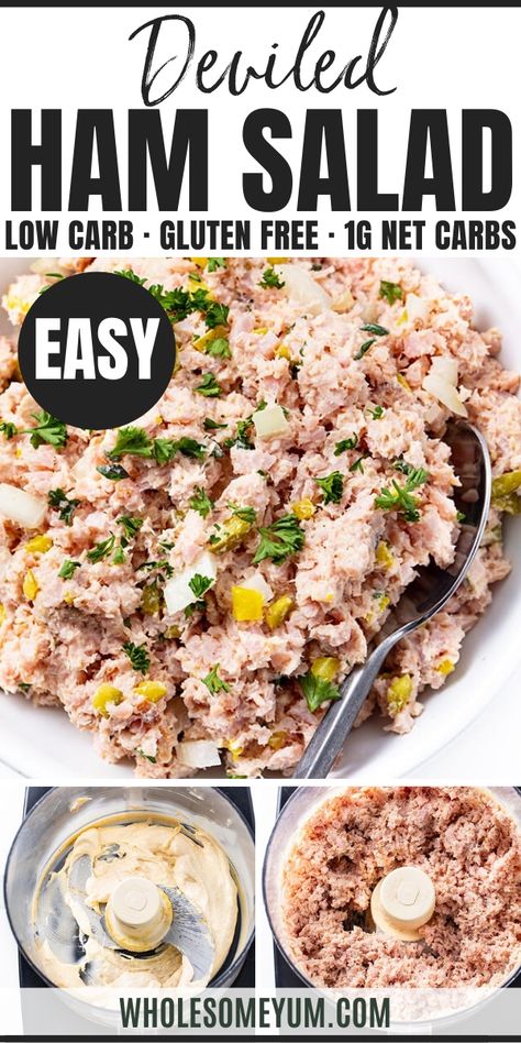 Keto Ham Salad, Deviled Ham Salad Recipe, Deviled Ham Salad, Deviled Ham Spread, Ham Spread, Ham Salad Recipe, Deviled Ham, Healthy Ham, Ham Salad Recipes