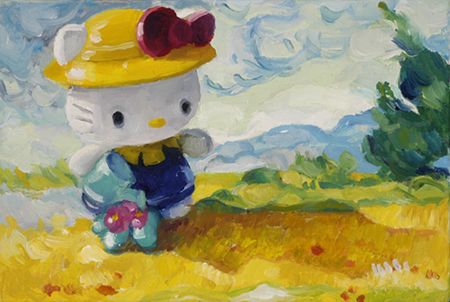 hello-vangogh-web Creepy Pink Aesthetic, Hello Kitty Painting, Hello Kitty Vans, Hello Kitty Cartoon, Historical Painting, Hello Kitty Art, Hello Kitty Pictures, Hello Kitty Items, Literature Art