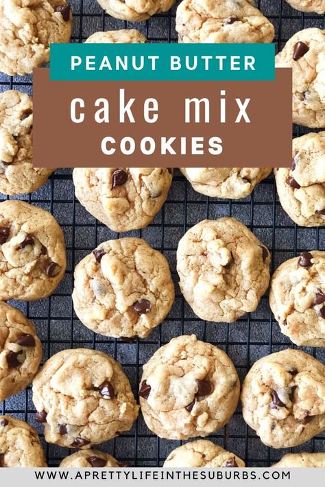 Peanut Butter Chocolate Chip Cake Mix Cookies, Chocolate Peanut Butter Cake Mix Cookies, Peanut Butter Chocolate Chip Cake, Peanut Butter Cake Mix Cookies, Chocolate Chip Cake Mix Cookies, Yellow Cake Mix Cookies, Cake Mix Chocolate Chip Cookies, Pudding Cake Mix, Butter Cake Cookies