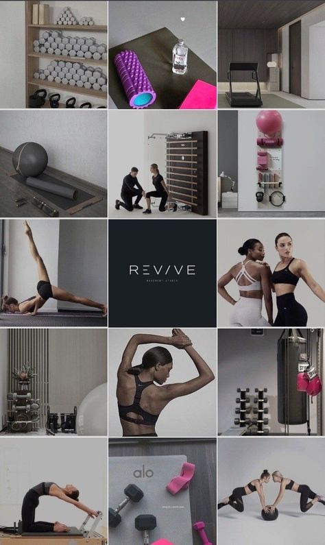 Fitness Instagram Feed, Media Branding Design, Fitness Branding, Barre Studio, Sports Design Ideas, Instagram Branding Design, Social Media Branding Design, Fitness Photos, Lets Talk