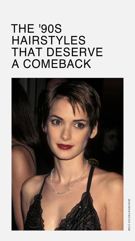 90shair Styles, 1990s Short Hairstyles, Women From The 90s, Short Hairstyle Women 90s, Wynona Rider Hairstyles, 90s Winona Ryder, 1990s Bob Haircut, Wyona Rider 90s Hair, Winona Ryder 90s Aesthetic