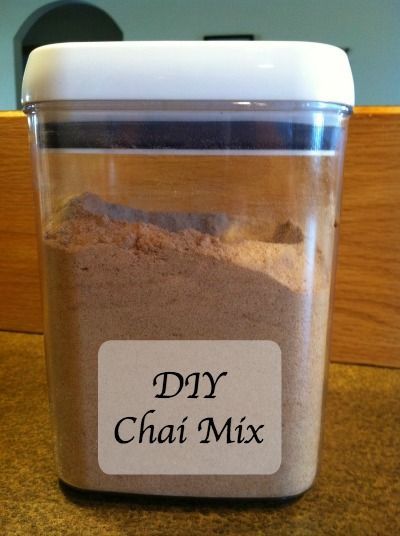 DIY Chai Mix Chai Tea Recipe, Tea Latte Recipe, Tea Drink Recipes, Instant Tea, Chai Recipe, Chai Tea Latte, Beverage Recipes, Cooking 101, Homemade Seasonings