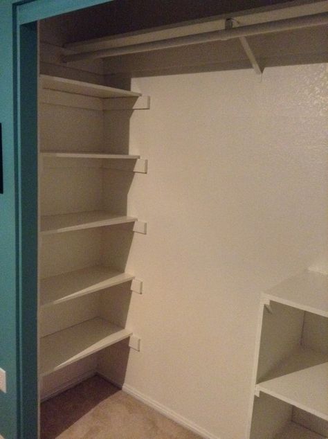 Storage Closet Ideas, Closet Shelving Ideas, Small Closet Makeover, Closet Redo, Closet Shelving, Closet Planning, Closet Design Layout, House Interior Design Styles, Closet Renovation