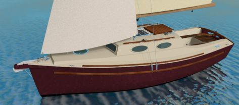 24 footer sailboat calssical looking suited for DIY builder Sailboat Plans, Marine Plywood, Diy Boat, Boat Projects, Plywood Panels, Boat Race, Winches, Boat Plans, Building Plans