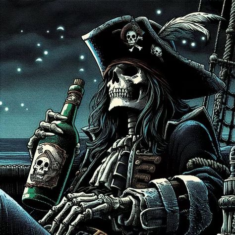 Skeleton Pirate, Skeleton