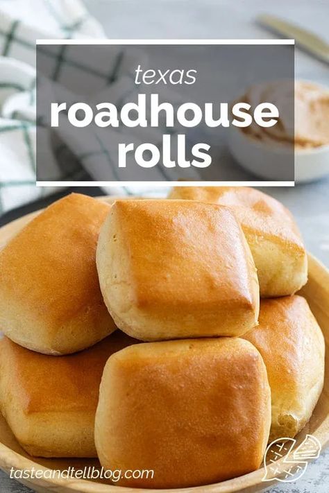 Fluffy and flavorful and just like the restaurant favorite, these copycat Texas Roadhouse Rolls belong on every table! Serve them with cinnamon honey butter for a perfect at-home experience. Texas Rolls, Texas Roadhouse Rolls Recipe, Copycat Texas Roadhouse Rolls, Sausage Breakfast Muffins, Roast Beef And Horseradish, Copycat Texas Roadhouse, Dinner Rolls Easy, Roadhouse Rolls, Rolls Bread