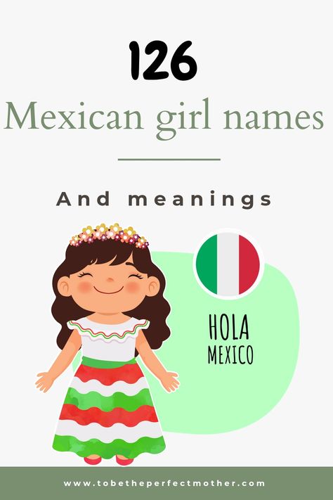 126 Mexican girl names with meanings Unique Mexican Names, Aztec Baby Names, Latin Names Girl, Latina Names List, Unique Mexican Girl Names, Mayan Names, Baby Names Mexican, Mexican Last Names, Mexican Baby Girl Names