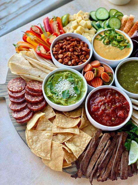 Mexican Charcuterie Board | Cinco de Mayo Menu | Ain't Too Proud To Meg Fiesta Menu Ideas, Cinco De Mayo Charcuterie Board, Mexican Themed Charcuterie Board, Mexican Charcuterie Board Ideas, Mexican Charcuterie Board, Mexican Charcuterie, Mexican Board, Caroling Party, Mexican Dinner Party