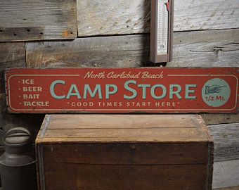 Welcome to The Lizton Sign Shop by TheLiztonSignShop on Etsy Knotty Pine Trim, Camp Store, Cabin Room, Pine Trim, Lodge House, College Decor, Handmade Wood Signs, How To Make Signs, Barn Decor