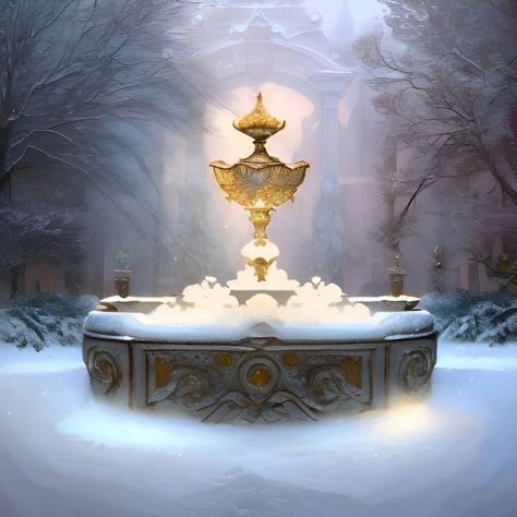 Frozen fountain - Nicolette Vermeulen Frozen Objects Photography, Arendelle Castle Interior, Frozen Background Landscape, Frozen Fountain, Arendale Frozen Castle, Faberge Eggs, Black And White Portraits, Animals Of The World, Photo Editing