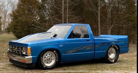 S10 Chevrolet, Drag Truck, S10 Truck, Truck Life, Bagged Trucks, Muscle Truck, Sport Truck, Pickup Lines, Small Trucks