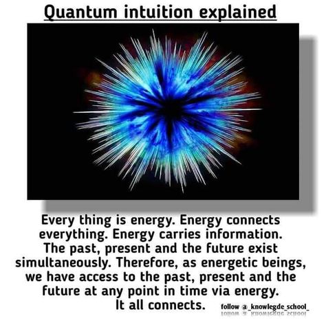 Everything is energy. Energy connects everything. Energy carries information. The past, present and the future exist simultaneously. Therefore, as energetic beings, we have access to the past, present and the future at any point in time via energy. it all connects Chemistry Love, Medicine Motivation, Quantum Physics Science, Physics Art, Space Physics, Physics Facts, Physics Theories, Nature Facts, Quantum Physics Spirituality