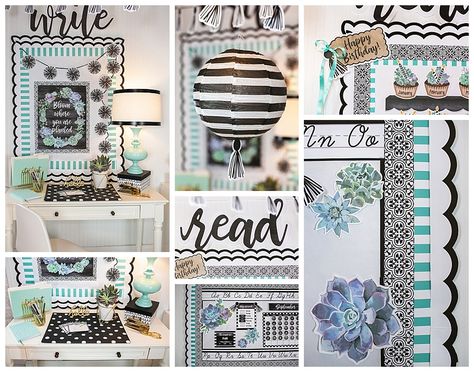 Simply Stylish - SchoolgirlStyle Teacher Classroom Decorations, Classroom Makeover, Printable Classroom Decor, Classroom Decor Themes, New Classroom, Class Decoration, Decor Bundle, Classroom Setup, Classroom Design