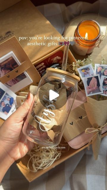 Artastherapyy ® | Gifting, Phone Cases, Candles & Workshops📜🤎 on Instagram: "when gifting meets your pinterest aesthetic 🤍🫧🎀💌 Recently, we customised this hamper for a customer whose sister is getting married. She wanted to gift her these cute things. How thoughtful! 🥺🩷  The hamper includes the following items: 🌻 Personalised Glass Can 🌻 Claw Clip 🌻 Mini Jewellery Organiser  🌻 Photo Bouquet 🌻 Photo Strip 🌻 Polaroids  🌻 Scented Candle  Comment below “interested” and we’ll send you the product link for the hamper 💖  💌 dm to know more details | artastherapyy.com  ✨follow @artastherapyy for more✨ . . . . . .  [ handmade, handmade card, love, love gifts, aesthetic card, photo bouquet, handmade bouquet, birthday, anniversary, birthday gift, anniversary gift, handmade gift, love Gift Hamper For Sister, Birthday Return Gift Hampers, Birthday Gift Hamper, Photo Bouquet Handmade, Polaroid Bouquet, Birthday Hampers For Him, Handmade Gifts For Sister, Hampers For Him, Photo Bouquet