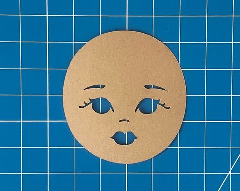 Digital Download Doll Face Stencil SVG File - Etsy UK Doll Face Template Free Pattern, Doll Face Template, Round Doll Head Pattern, Painting Doll Faces On Fabric, Embroidered Doll Faces, Embroider Doll Face, Stencil Svg, Doll Face Paint, Face Stencils