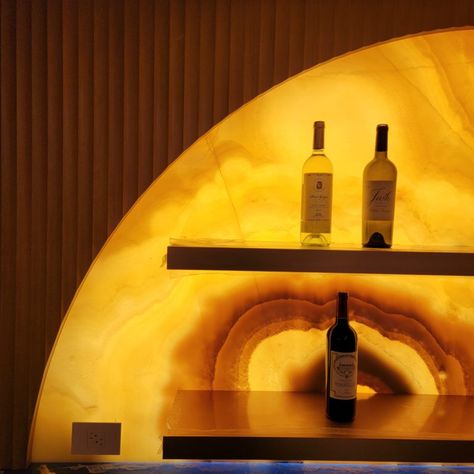 Backlit Stone Panels | Backlit Onyx and Marble Slabs - Prime Light Boxes Backlit Onyx Bar, Bar Wall Design, Backlit Stone, Marble Interior Design, Onyx Bar, Marble Interior, Outdoor Restaurant Design, Marble Bar, Light Boxes