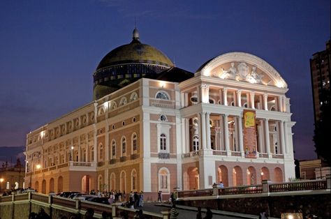 Teatro Amazonas, the Opera House, Manaus, The Amazon, Brazil Brazil Travel, Adventure Bucket List, Tour Packages, Travel Itinerary, Natural Wonders, Cool Places To Visit, Night Life, Taj Mahal, Travel Blog