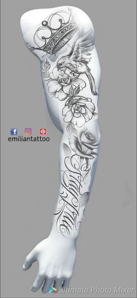 Tattoo fechamento braço Half Sleeve Tattoo Design, Mangas Tattoo, 16 Tattoo, Half Sleeve Tattoos Drawings, Men Tattoos Arm Sleeve, Forarm Tattoos, Forearm Sleeve Tattoos, Cool Forearm Tattoos, Half Sleeve Tattoos For Guys