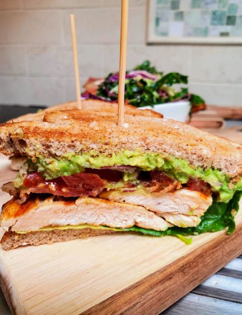 Chicken Avocado Club Sandwich, Grilled Chicken Club Sandwich Recipes, California Chicken Club Sandwich, Grilled Chicken Club Sandwich, California Chicken Sandwich, Grilled Chicken Avocado Sandwich, Chicken Bacon Avocado Sandwich, California Sandwich, Easy Mediterranean Salad