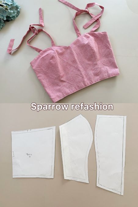 How to Make a Bustier Top Pattern: A Beginner’s Guide | Free sewing Patterns - Sparrow Refashion: A Blog for Sewing Lovers and DIY Enthusiasts Tops Sewing Patterns Free, Beginner Sewing Top Patterns, Beginner Clothes Sewing Patterns, Sewing Patterns For Beginners Free, Bustier Top Pattern Free, Easy Top Sewing Pattern Free, Easy To Sew Tops, Easy Top Sewing Pattern, How To Sew Clothes For Beginners