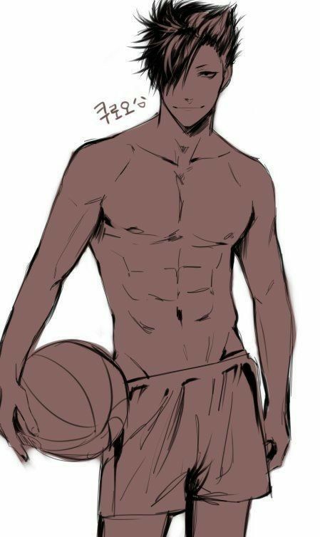 he's so damn hot. Action Wallpaper, Kuroo Haikyuu, Kuroo Tetsurou, Maid Sama, Shugo Chara, Anime Guys Shirtless, Gesture Drawing, Haikyuu Characters, Haikyuu Fanart