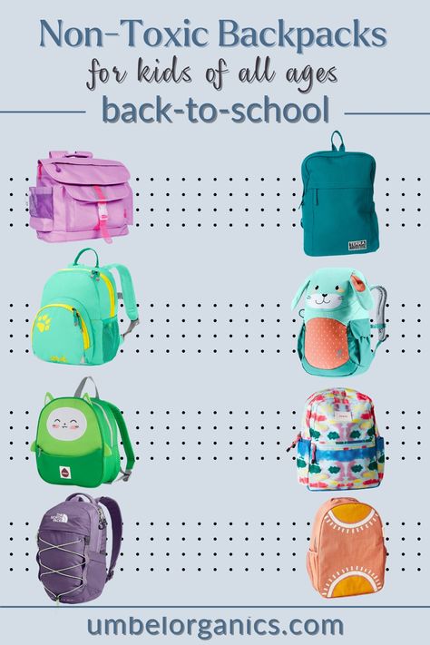 school backpacks Toxic School, School Shopping List, Teen's Backpack, Clean Products, Backpacks For School, Back To College, Toxic Chemicals, Back To School Shopping, Eco Friendly Living